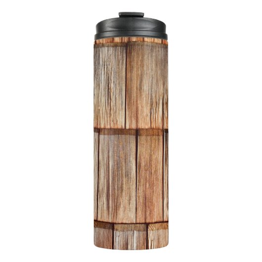 Braunholz Thermosbecher (Vorderseite)