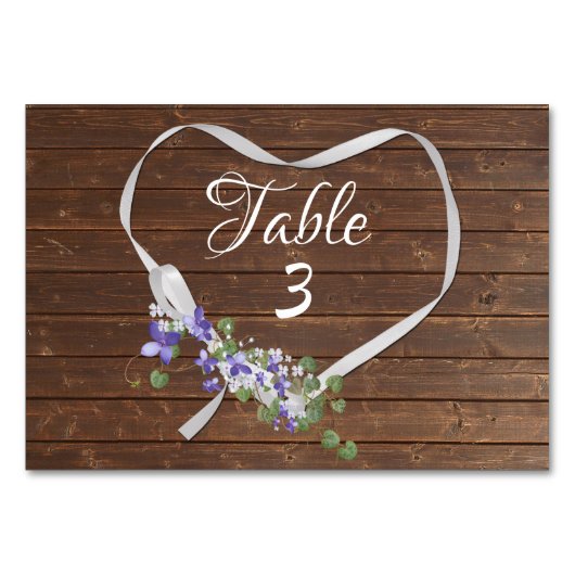 Braunholz Tischnummer (Rückseite)