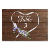 Braunholz Tischnummer (Vorderseite)