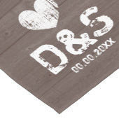 Braunholzkorn Land Hochzeitsrunde Läufer (Ecke)