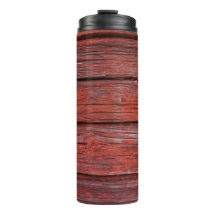 Braunholzplättchen Thermosbecher