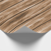 Braunholzplatte Geschenkpapier (Ecke)