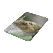 Braunhörnchen-Wildfotografie Badematte (Schrägansicht)