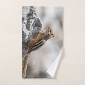 Braunhörnchen-Wildfotografie Badhandtuch Set (Handtuch)