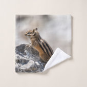 Braunhörnchen-Wildfotografie Badhandtuch Set (Waschlappen)