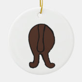 Braunhund Keramik Ornament (Vorne)