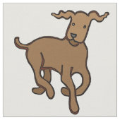 Braunhund Stoff (Nahaufnahme)