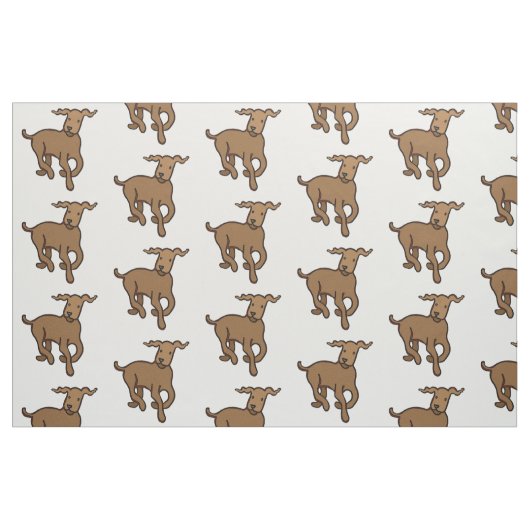 Braunhund Stoff (Fat Quarter (45,7 x 55,9 cm))