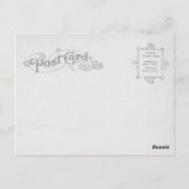 Braunhund Vintag Reproduction Postkarte (Rückseite)