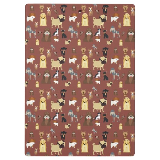 Braunhunde Klemmbrett (Rückseite)
