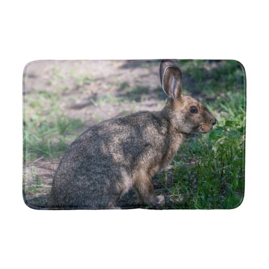 Braunkaninchen, Naturbelassen, Fotografie Badematte (Vorderseite)