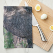 Braunkaninchen, Ruhen in der Natur Geschirrtuch (Viertel Falte)