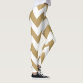 Braunkohlene neutrale Chevronen Leggings (Rechts)