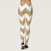 Braunkohlene neutrale Chevronen Leggings (Rückseite)