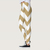Braunkohlene neutrale Chevronen Leggings (Links)