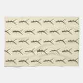 Braunkopfnuthatch - Audubons Vögel in Amerika Geschirrtuch (Horizontal)