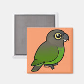 Braunkopfpapagei Magnet (Vorderseite/Rückseite)