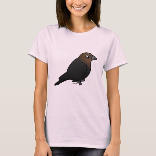 Braunkopfvogel T-Shirt (Vorderseite)