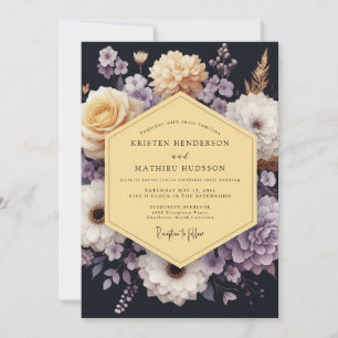 Braunlavendel Schwermütige Blüten Hochzeit Einladung