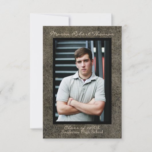 Braunleder - Ankündigung von 3x5 Abschluss (Vorderseite)