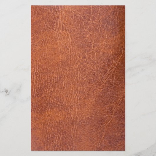 Braunleder Briefpapier (Vorderseite)