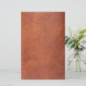 Braunleder Briefpapier (Stehend Vorderseite)
