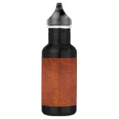 Braunleder Edelstahlflasche (Rechts)
