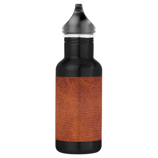 Braunleder Edelstahlflasche (Rechts)