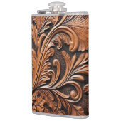 Braunleder Flachmann (Links)