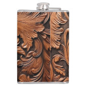 Braunleder Flachmann (Rückseite)