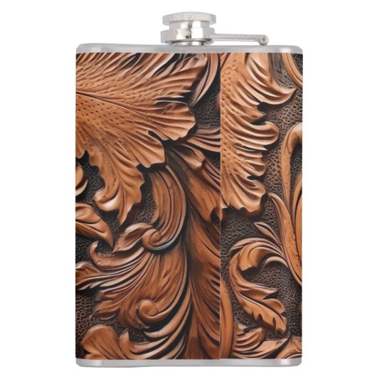 Braunleder Flachmann (Rückseite)