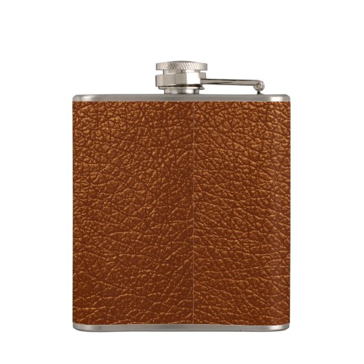 Braunleder Flachmann (Rückseite)