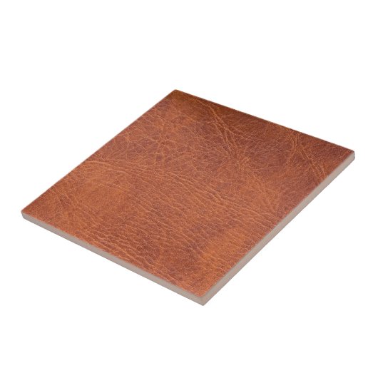 Braunleder Fliese (Seite)