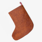 Braunleder Großer Weihnachtsstrumpf (Rückseite (Hängend))