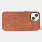Braunleder iPhone Hülle (Rückseite (Horizontal))