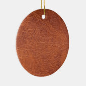 Braunleder Keramikornament (Rechts)