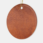 Braunleder Keramikornament (Links)