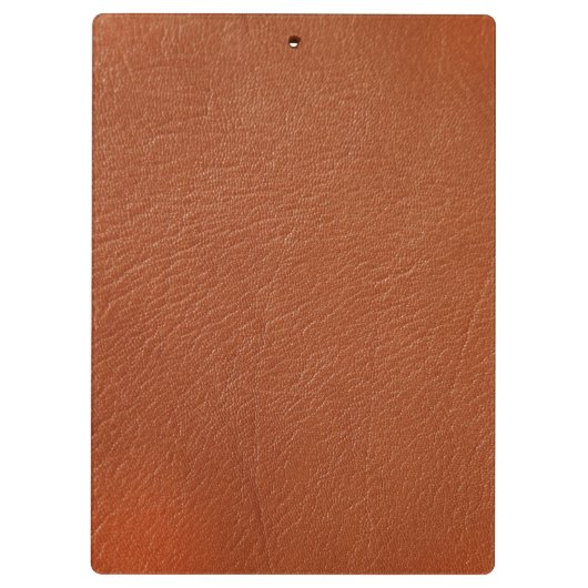Braunleder Klemmbrett (Rückseite)