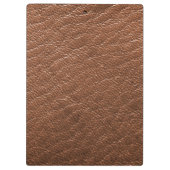 Braunleder Klemmbrett (Rückseite)