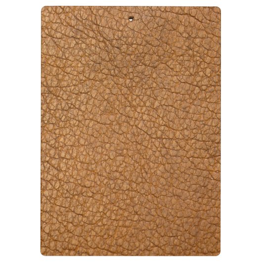 Braunleder Klemmbrett (Rückseite)