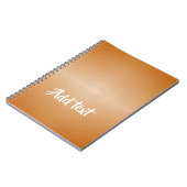 Braunleder mit Textur Notizblock (Linke Seite)