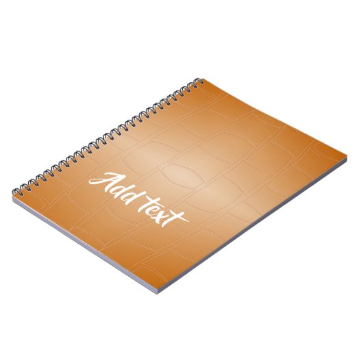 Braunleder mit Textur Notizblock (Linke Seite)