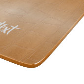 Braunleder mit Textur Schneidebrett (Ecke)