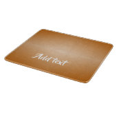 Braunleder mit Textur Schneidebrett (Ecke)