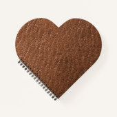 Braunleder Notizblock (Vorderseite)