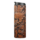 Braunleder Thermosbecher (Nach rechts gedreht)