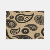 Braunleder-Vliesstoff Fleecedecke (Vorderseite (Horizontal))