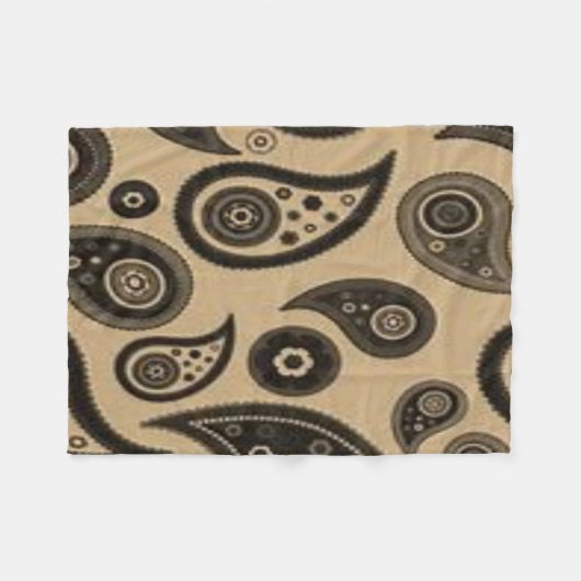 Braunleder-Vliesstoff Fleecedecke (Vorderseite (Horizontal))