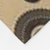 Braunleder-Vliesstoff Fleecedecke (Ecke)