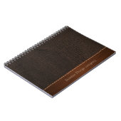 Braunlederlook Notizblock (Linke Seite)